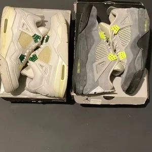 Air Jordan 4 Classic Green and Jordan 4 retro 95 SE combo sale. Two insane shoes Size 13 - Air Jordan 4 SE Neon 95 CT5342-007 OG IV Retro  main image 4